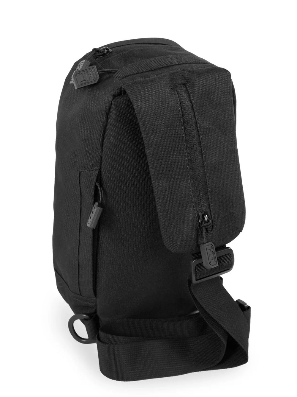 Highland Tactical Black Shoulder Messenger Bag - MOLLE Webbing NWT - Picture 4 of 6